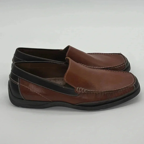 Men’s Johnston & Murphy Sheepskin Memory Foam Loafers Size 11 - Picture 1 of 8